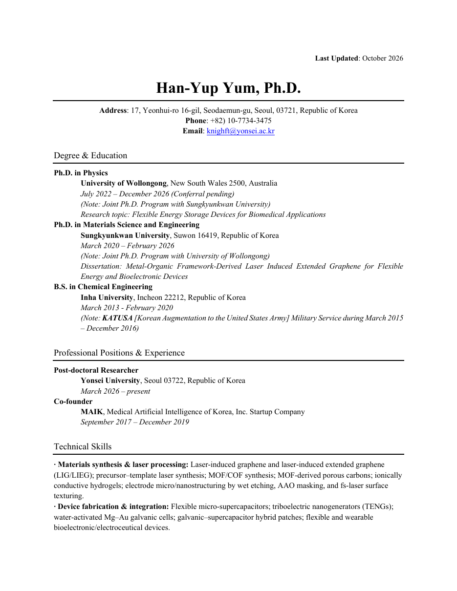 CV page 1